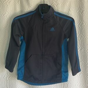 Adidas Kids Jacket in Navy and Sky Blue